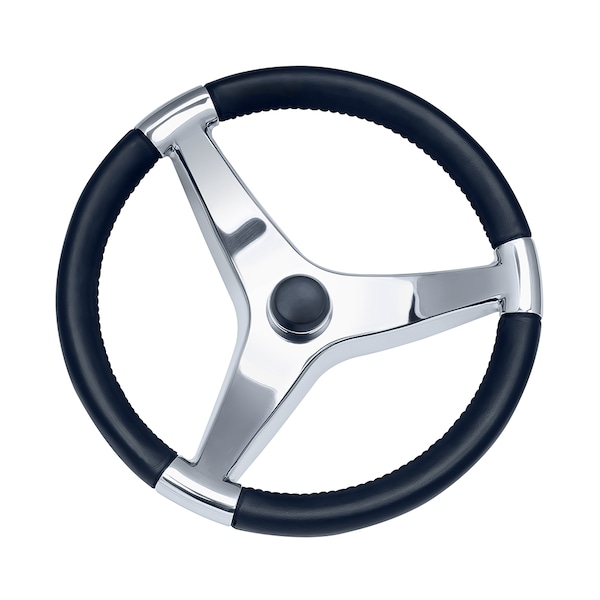 Schmitt & Ongaro Marine Ongaro Evo Pro 316 Cast Stainless Steel Steering Wheel - 13.5"Diameter 7241321FG - main
